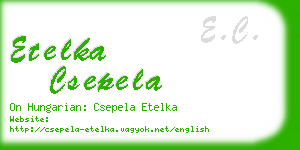 etelka csepela business card